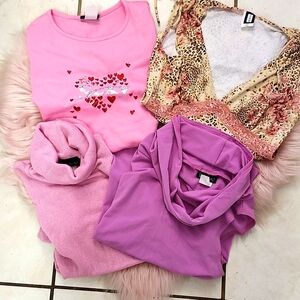 VERY Y2K!!PRE-LOVED&NWOT BUNDLE OF SIRENS & SEDUCTION SLEEVELESS TOPS-XS/S